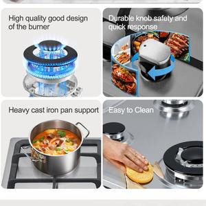 เตาแก๊ส4หัวเตาแก๊สแผงสแตนเลสเตาแก๊ส - Product Image 4