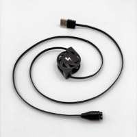 Cable USB Metálico Retráctil de 1m, Carga Rápida 3A, Duradero y Portátil, para Relojes Inteligentes Garmin Fenix, Accesorios