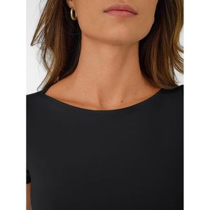 2025 2025 T-shirts d'été de compression de base pour femmes à manches courtes col bateau hauts sortants Y2K vêtements de base - Product Image 4
