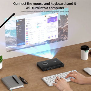 Proyector LED Portátil Recargable con Batería Integrada, Mini Proyector Inalámbrico para Exteriores de 720P con Altavoces Integrados - Product Image 4