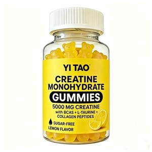 OEM 5000mg <b>Creatine</b> Monohydrate Gummies, Sugar-Free, Lemon Flavor - Enhance Muscle Strength & Sports Performance for Gym Lovers - Product Image 1
