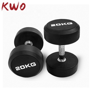 KWO cina produttore vendita a buon mercato della maniglia della muffa pesi portatili <span class=keywords><strong>Kg</strong></span> libbra Lb comprare Online in ghisa rotonda piccoli manubri in gomma per il Fitness - Product Image 1