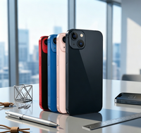 Teléfono Celular Profesional OEM Usado de Alta Gama, Modelo 13, 6.1'', 256GB de Almacenamiento, 4GB de RAM, 5G/WiFi/4G, Color Azul Medianoche Starlight/Rosa, Modelo Chino para Reventa