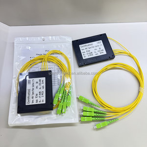 กล่อง ABS สำหรับ FTTH พร้อมสาย Pigtails ยาว 1 เมตร ชนิด SC/APC กล่องแยกสัญญาณออปติคอลแบบ Single Mode G657A ตัวแยกไฟเบอร์ออปติก 1x4 สำหรับ FTTH PON CATV - Product Image 1