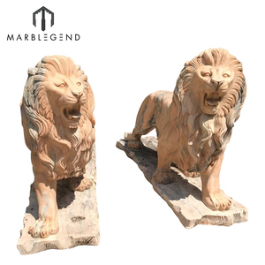 Venta caliente decoración de jardín mármol <span class=keywords><strong>italiano</strong></span> de animales león de piedra escultura estatua - Product Image 4