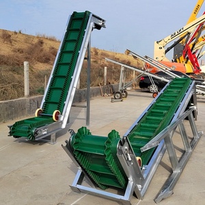 Hellende Pvc-Bandtransportband Z Type Met Baffle En Zijgeleider Om Biomassa-Deeltje Te Transporteren - Product Image 3