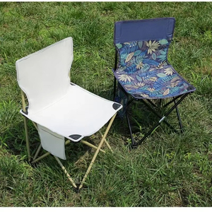 Silla de Camping Plegable de Metal, Portátil, Ultraligera, para Viajes, Ocio, Picnic, Playa, Pesca y Senderismo - Product Image 4