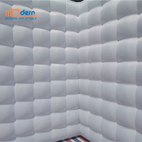 Tente Murale Gonflable Publicitaire Portable avec Éclairage LED, Toile Oxford 210D, Pompe à Air Électrique pour Cabine Photo
