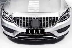 CLY pièces automobiles <span class=keywords><strong>calandre</strong></span> de voiture avant pour mercedes-benz 2015-2018 W205 classe C lifting C63S <span class=keywords><strong>AMG</strong></span> <span class=keywords><strong>GTR</strong></span> argent noir <span class=keywords><strong>calandre</strong></span> - Product Image 2