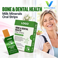 Complément de calcium minéral au lait en film oral dissolvable (ODF) pour la santé des os et des dents des enfants et des adultes, OEM ODM Vente en gros GMP Halal
