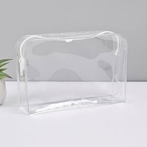 Pochette de maquillage miniature personnalisable, imperméable, en PVC transparent, sac cosmétique de voyage avec design portable, porte-monnaie zippé - Product Image 3