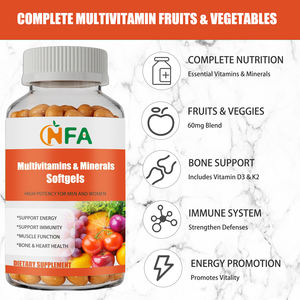 Suplemento Dietético de Multivitaminas y Minerales en Cápsulas Blandas de Marca Privada, Apoya los Niveles de Energía y Mejora la Función Muscular - Product Image 4