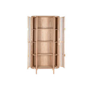 Étagère en rotin en bois de caoutchouc 88X36X180 NATUREL - Product Image 3