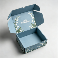 Boîtes d'emballage en carton ondulé pliables personnalisées avec logo imprimé pour cadeaux, chaussures, vêtements, expédition