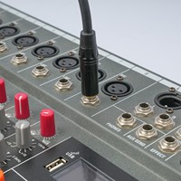 Câble micro équilibré 1/4 TRS 3,5 mm mâle vers XLR femelle, blindage tressé, connecteurs plaqués or, marque OEM pour amplificateur/haut-parleur