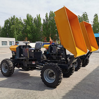 1-tons mini diesel palmolie transport betonkipper 4WD palmvruchtentractor met kerncomponenten voor landbouwlocaties