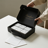 Boîte d'emballage en carton ondulé moderne au design gratuit, logo personnalisé, boîtes télescopiques pour chaussettes ou livraison de cadeaux