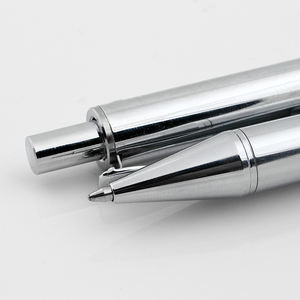 Bolígrafo de Metal Plateado Personalizado al por Mayor, Bolígrafo con Logotipo de 1.0 mm con Función de Presión para Promociones - Product Image 4