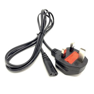 2 Pin BS/IEC C7 <strong>Power</strong> <strong>Cord</strong> with UK Plug for PS4 <strong>PS5</strong> Xbox TV &amp; Computer - Product Image 1