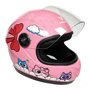 Casco integrale con grafica personalizzata, visiera trasparente, casco da moto per bambini, caschi da moto per bambini, caschi di protezione per bambini - Product Image 3