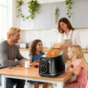 <span class=keywords><strong>Grille</strong></span>-<span class=keywords><strong>pain</strong></span> intelligent à écran tactile 2 tranches avec <span class=keywords><strong>fente</strong></span> large, 6 niveaux de brunissage, plateau à miettes amovible, réchauffage, décongélation, pour bagel, <span class=keywords><strong>pain</strong></span> - Product Image 6