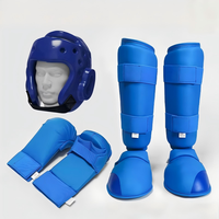 Ensemble de protection XLNAN pour le karaté et le sparring – Matériel EVA : protège-tête, gants de boxe, protège-tibias, protection du cou-de-pied pour la boxe et le kickboxing