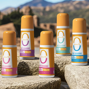 Déodorant Roll-On FLORA RUBY 48H - Sans aluminium, sans parabènes, contrôle des odeurs - Product Image 1