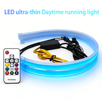 Bande LED DRL pour voiture personnalisable en usine, effet de poursuite coloré, eau qui coule, cristal, RGB, arc-en-ciel, feux de jour étanches