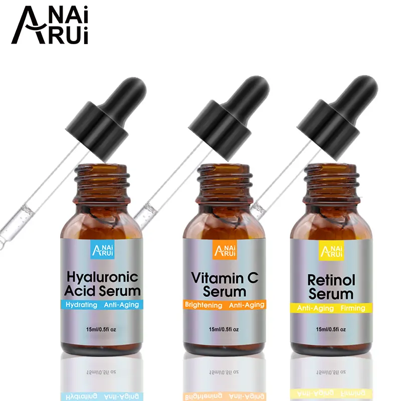 Wholesale Private Label Organic Anti Wrinkle Moisturizer vitamin A face serum Hyaluronic Acid Facial Serum For Women