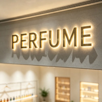 Letrero Luminoso LED 3D con Retroiluminación para Logotipo de Tienda, Letrero Electrónico Personalizado con Letras LED Iluminadas para Negocios