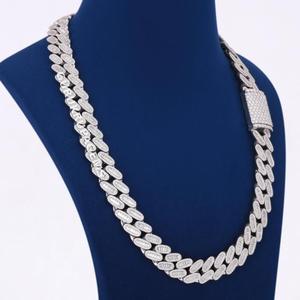 Collier de luxe en argent sterling 925 avec diamant cultivé en laboratoire, élégant bijou pour mariage et cadeau - Product Image 2
