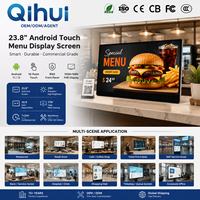 Pantalla Táctil Android de 23.8 Pulgadas para Menús de Restaurantes, Monitor Comercial de Señalización Digital, Kiosco Minorista, Punto de Venta, OEM, ODM, Fábrica