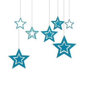 Glitter <strong>Silver</strong> Star <strong>Garlands</strong> 3D Star Decorations Hanging Paper <strong>Garland</strong> Twinkle Star Birthday Party Supplies Y034 - Product Image 3