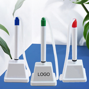 Bolígrafo de Lujo para Regalos Promocionales IStapromo, Bolígrafo de Escritorio de Plástico con Cadena, Base Blanca, Soporte de Escritorio, Soporte Seguro para Bolígrafo - Product Image 3