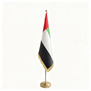 Drapeaux nationaux personnalisables de qualité supérieure-Options de support de bureau et de sol pour une utilisation diplomatique, commerciale et de bureau - Product Image 1