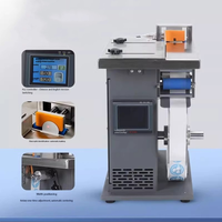 Machine d'étiquetage semi-automatique pour boîtes à coins plats et à angle droit, machine d'étiquetage de cartons, applicateur d'étiquettes