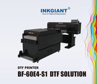 INKGIANT Impresora Textil Digital de 60 cm con Agitador de Polvo en un Solo Conjunto, 4 Cabezales de Impresión I3200-A1, Componentes del Motor Principal, Dimensión de Impresión de 600 mm