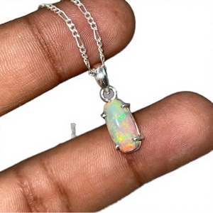 Abalorios de Acero Inoxidable con Baño de Plata 18K y Ópalo Natural, Colgantes 3D de Animales Marinos (Peces), Pulseras Colgantes Impermeables - Product Image 3