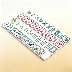 Boîte de rangement de luxe en acrylique pour booster de Mahjong <span class=keywords><strong>Pokémon</strong></span> Evolving Skies, avec pousseurs rose vif et tuiles bleu marine américain, pour jeu de poker à domicile - Product Image 1