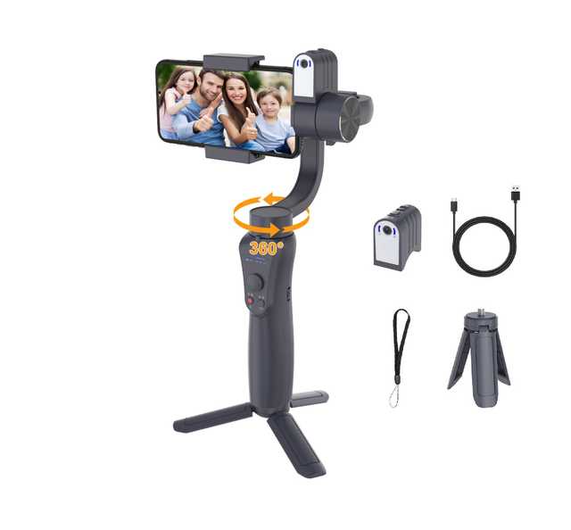 Factory Supply Smooth 3 Axis Gimbal Stabilizers S5B Upgraded for Mobile and Action Camera with Long Lifetime 360°