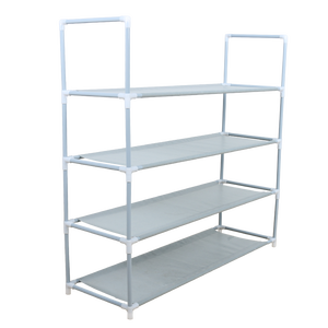 Casa <span class=keywords><strong>in</strong></span> piedi 4 livelli scarpe stand <span class=keywords><strong>per</strong></span> casa scarpiera <span class=keywords><strong>metallo</strong></span> Non tessuto scaffali Multi-strato scarpe espositore - Product Image 2