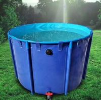 Bâche pliable légère et portable en PVC pour équipement d'aquaculture en extérieur, bassin de pêche