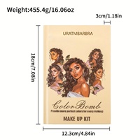 Palette de Fards à Paupières Livre 43 Couleurs En Gros pour Maquillage de Scène Anti-Cernes Illuminateur Fard à Joues Contouring Poudre Anti-Transpiration