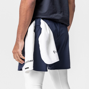<span class=keywords><strong>Pantalones</strong></span> Cortos Deportivos Casuales de Verano para Hombre, de Tres Cuartos, Color Sólido, Secado Rápido, Cintura Media, Transpirables, con Cordón Ajustable, para Correr - Product Image 3