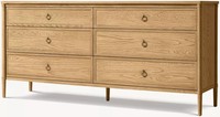 Commode de luxe moderne en bois, table de chevet design à 6 tiroirs pour ensembles de chambre parentale, pièce de mobilier d'hôtel de luxe