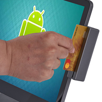 Ventes chaudes POS-0093 Écran tactile 15,6 pouces Windows Tout-en-un Système de caisse enregistreuse Base pliable