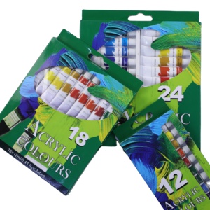 Tùy Chỉnh Không Độc Hại Trường Sử Dụng Nhà Máy OEM Sinh Viên <span class=keywords><strong>Acrylic</strong></span> Sơn Set Cho Sinh Viên - Product Image 1