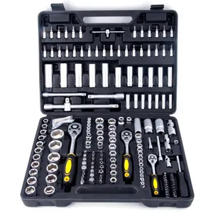 Bộ Công Cụ Phần Cứng Chuyên Nghiệp Bossan Bộ Dụng Cụ Gia Dụng 171 Chiếc Bộ Ổ Cắm Ratchet Bao Gồm 1/2 "3/8" 1/4"