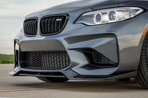 Lèvre avant en fibre de carbone style VRS pour pare-chocs avant <span class=keywords><strong>BMW</strong></span> F87 M2 M2C - Product Image 3