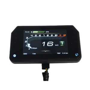 SiAECOSYS จอแสดงผล TFT <span class=keywords><strong>T15</strong></span> แบบปรับได้ รองรับการสื่อสาร CAN-BUS พร้อมมาตรวัดความเร็ว สำหรับรถยนต์ไฟฟ้าขนาดเล็กและรถสามล้อไฟฟ้า - Product Image 1